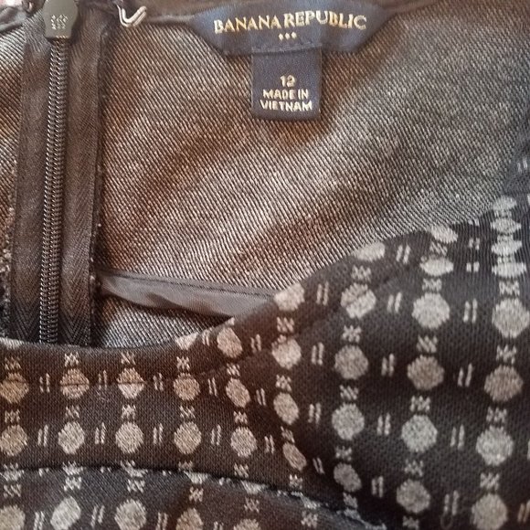 Banana Republic Factory Patterned Sheath Dress s12 - Picture 2 of 2